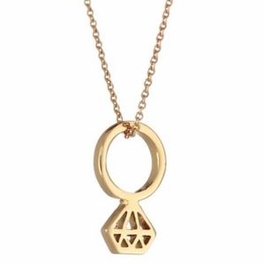 NWOT kate spade engagement ring necklace